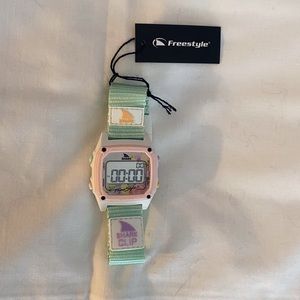 NWT Light Blue/Pink Freestyle Shark Watch